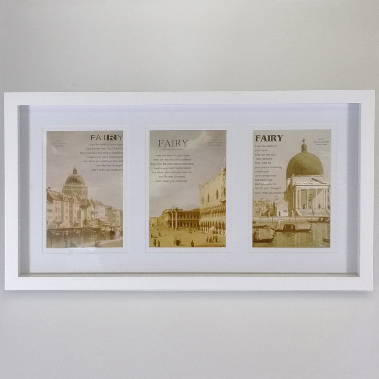 Triple Cream Bevel Photo Frame - 4"x 6"