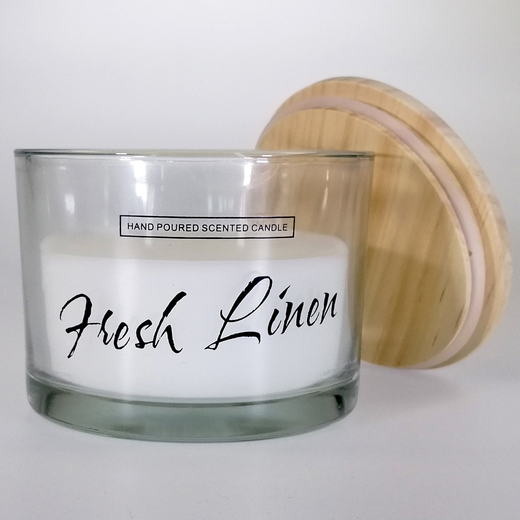 Glass Candle - Fresh Linen