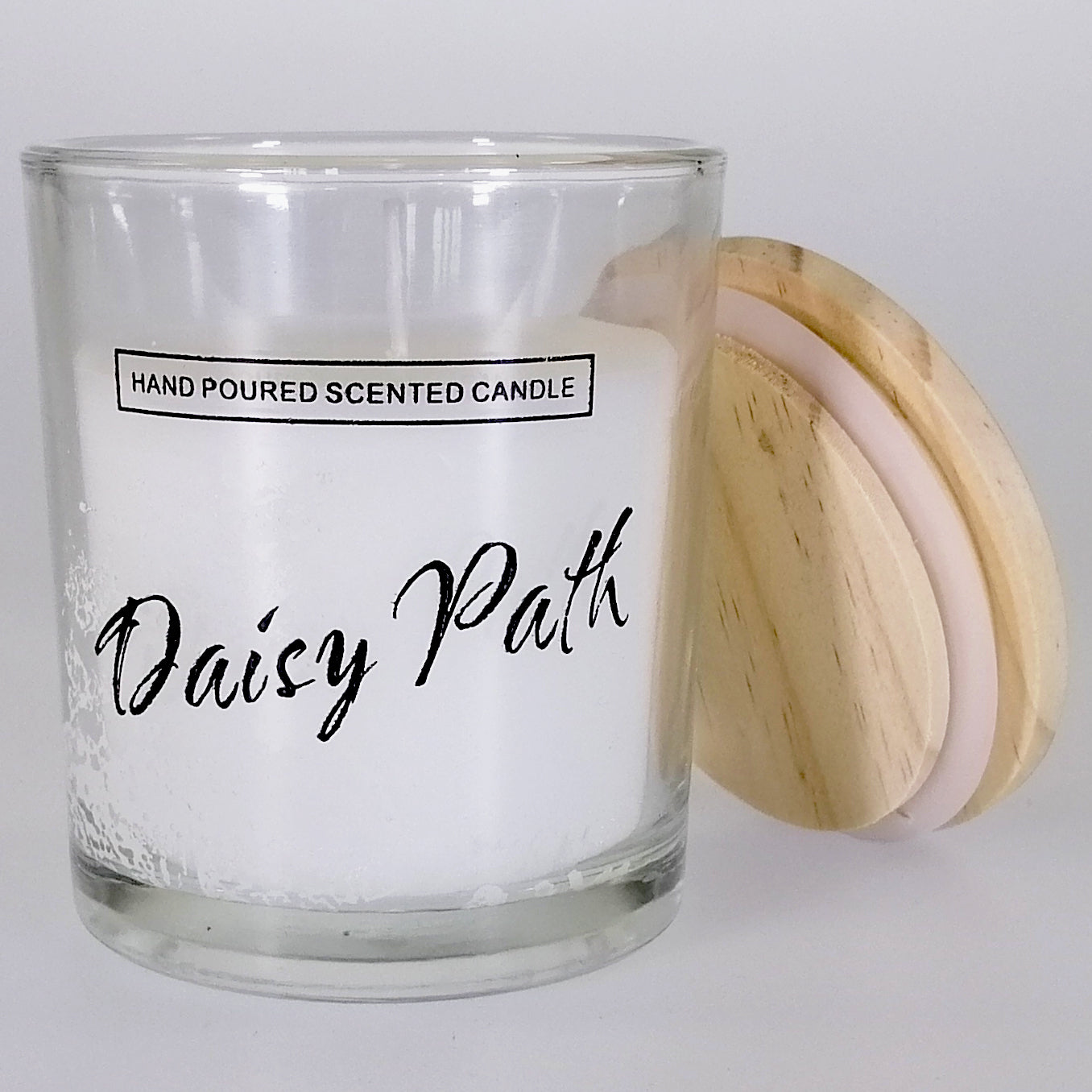 Small Glass Candle - Daisy Path