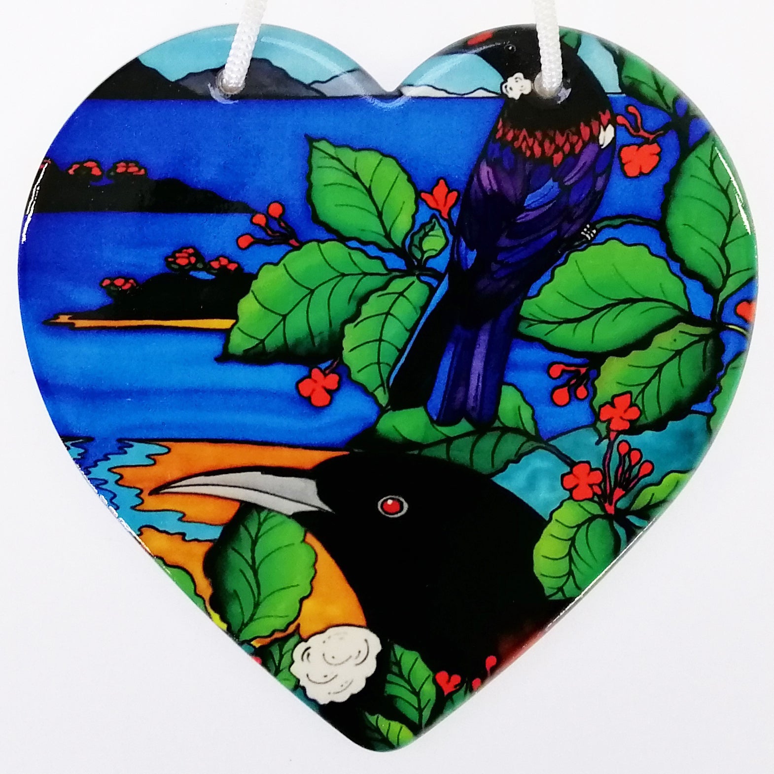 Jo May - Tui Ceramic Heart Wall Hanging