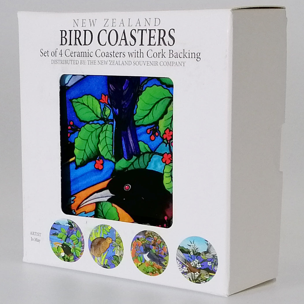 Round Coasters - "NZ Birds" - Set of 4