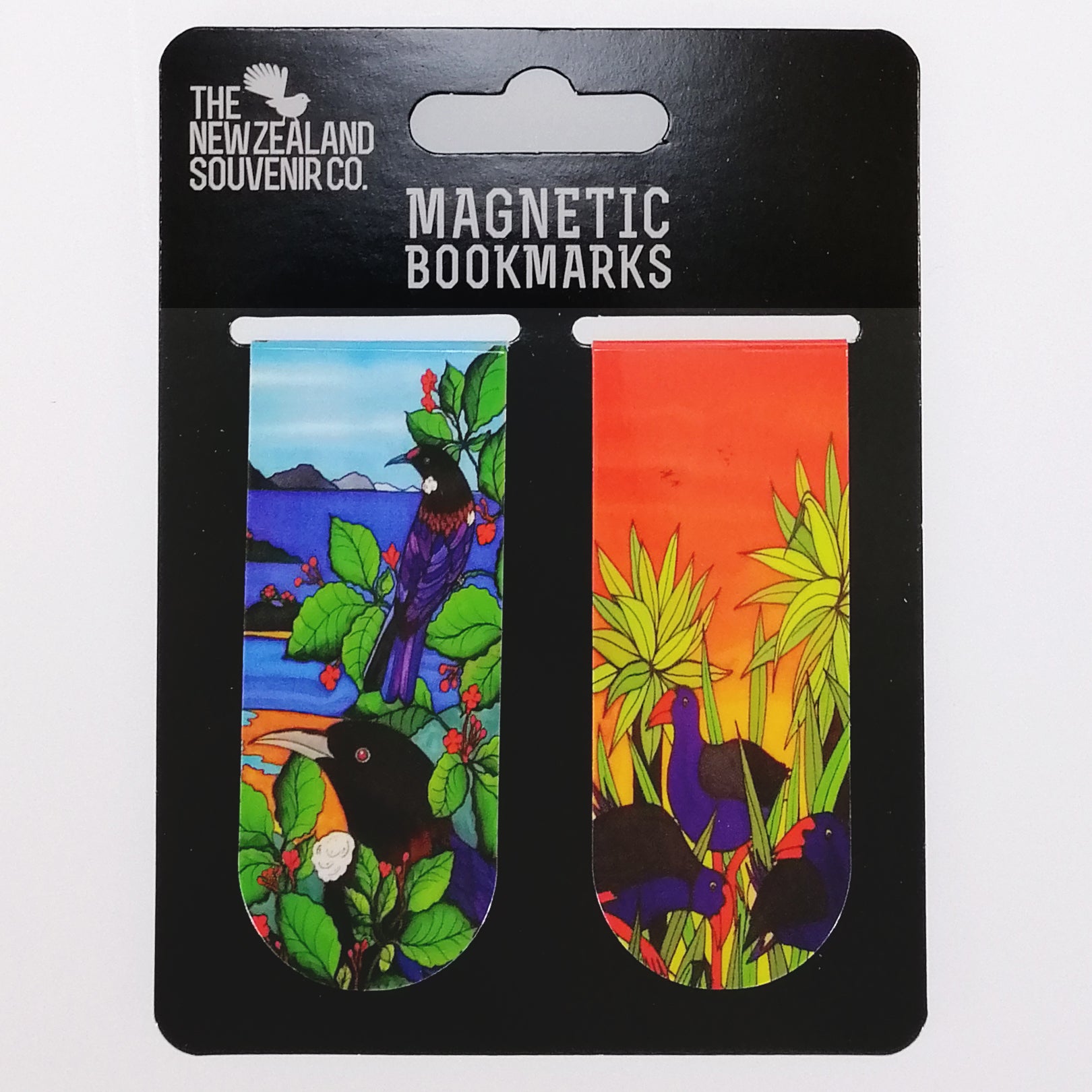 NZ Magnetic Bookmarks - Jo May - Tui & Pukeko - Two