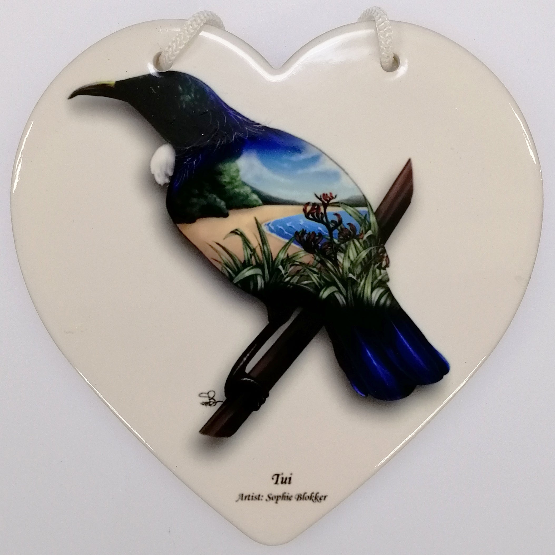 Sophie Blokker - Tui Ceramic Heart Wall Hanging
