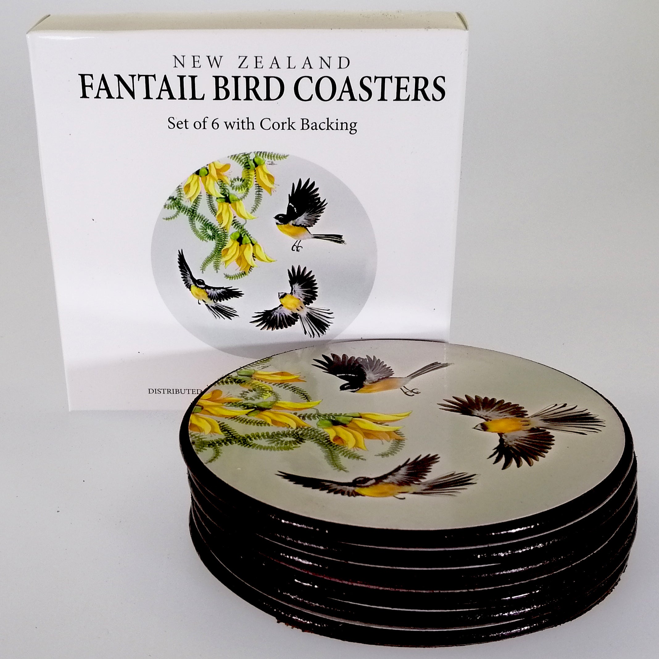 Coasters - "Fantail in Flight" - Set of 6