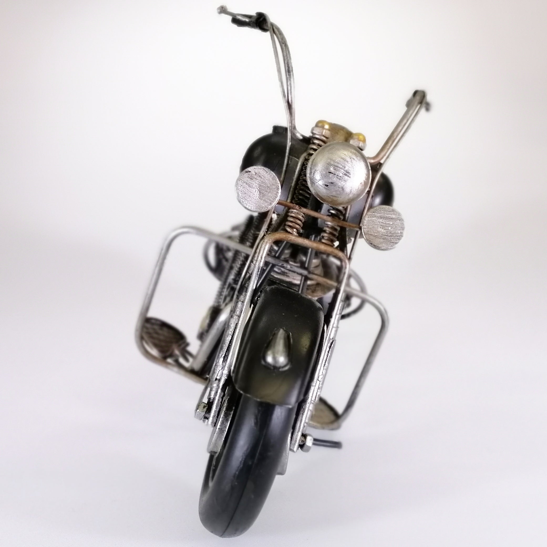 Vintage Indian Motorcycle Sculpture