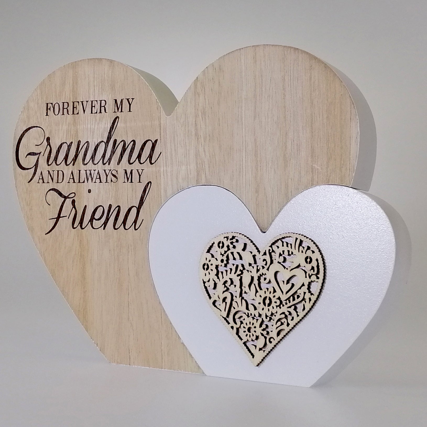 Grandma' Heart Plaque - 2 Piece