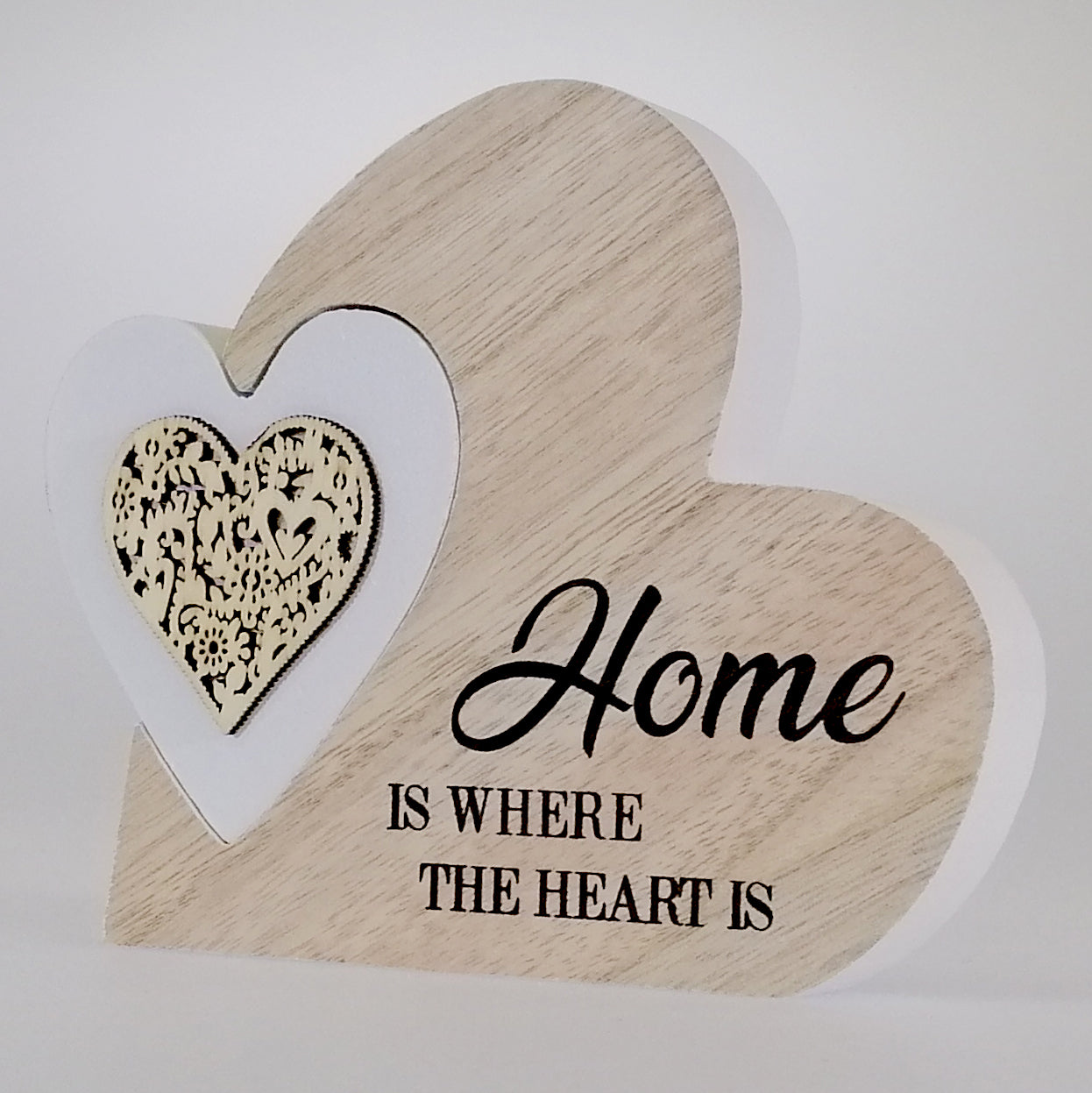Home' Heart Plaque - Small - 2 Piece