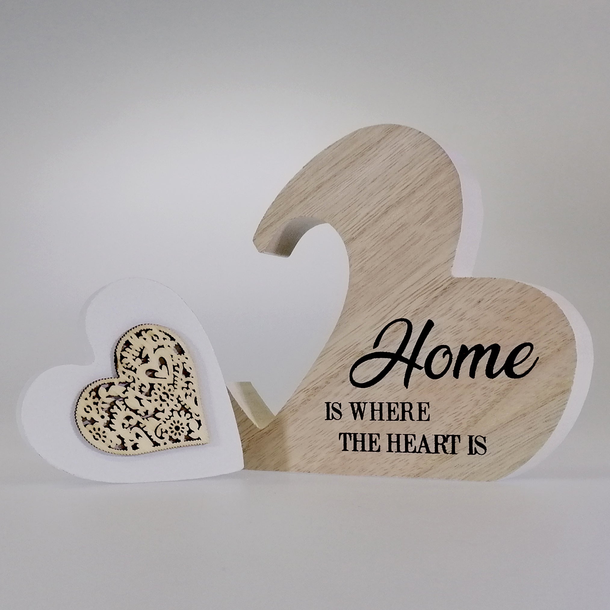 Home' Heart Plaque - Small - 2 Piece