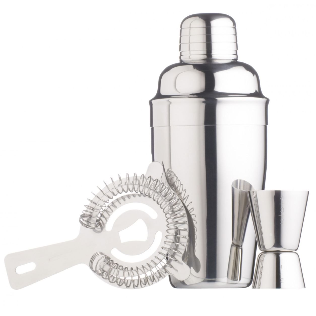 Barcraft - Stainless Steel Cocktail Kit - 3 pieces