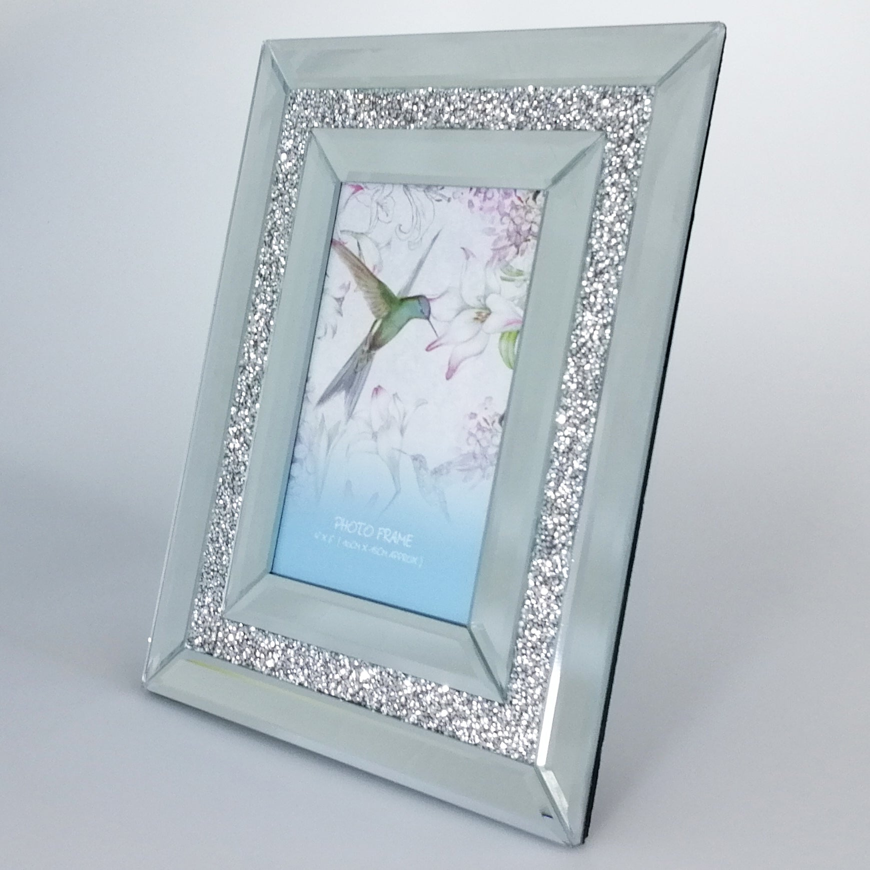 Mirror and Glass Photo Frame - 4"x 6"