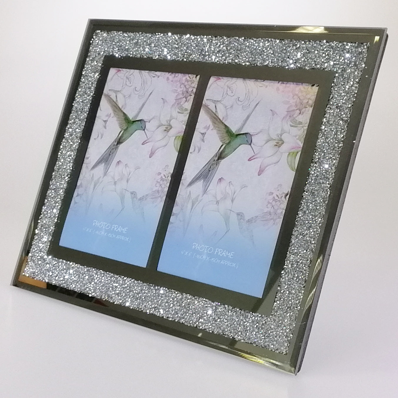 Mirror Diamante-look Photo Frame - 2 x 6" x 4"