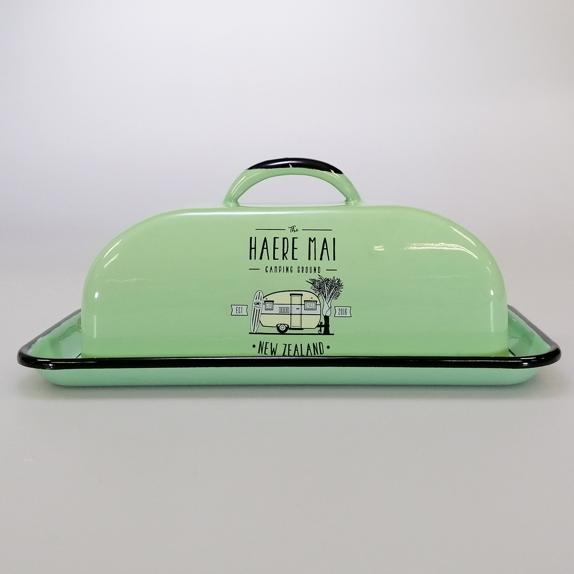 The Haere Mai Camping Ground - Green Butter Dish