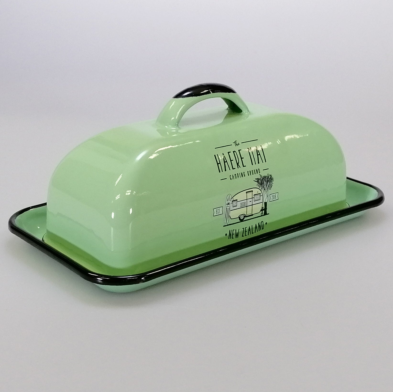 The Haere Mai Camping Ground - Green Butter Dish