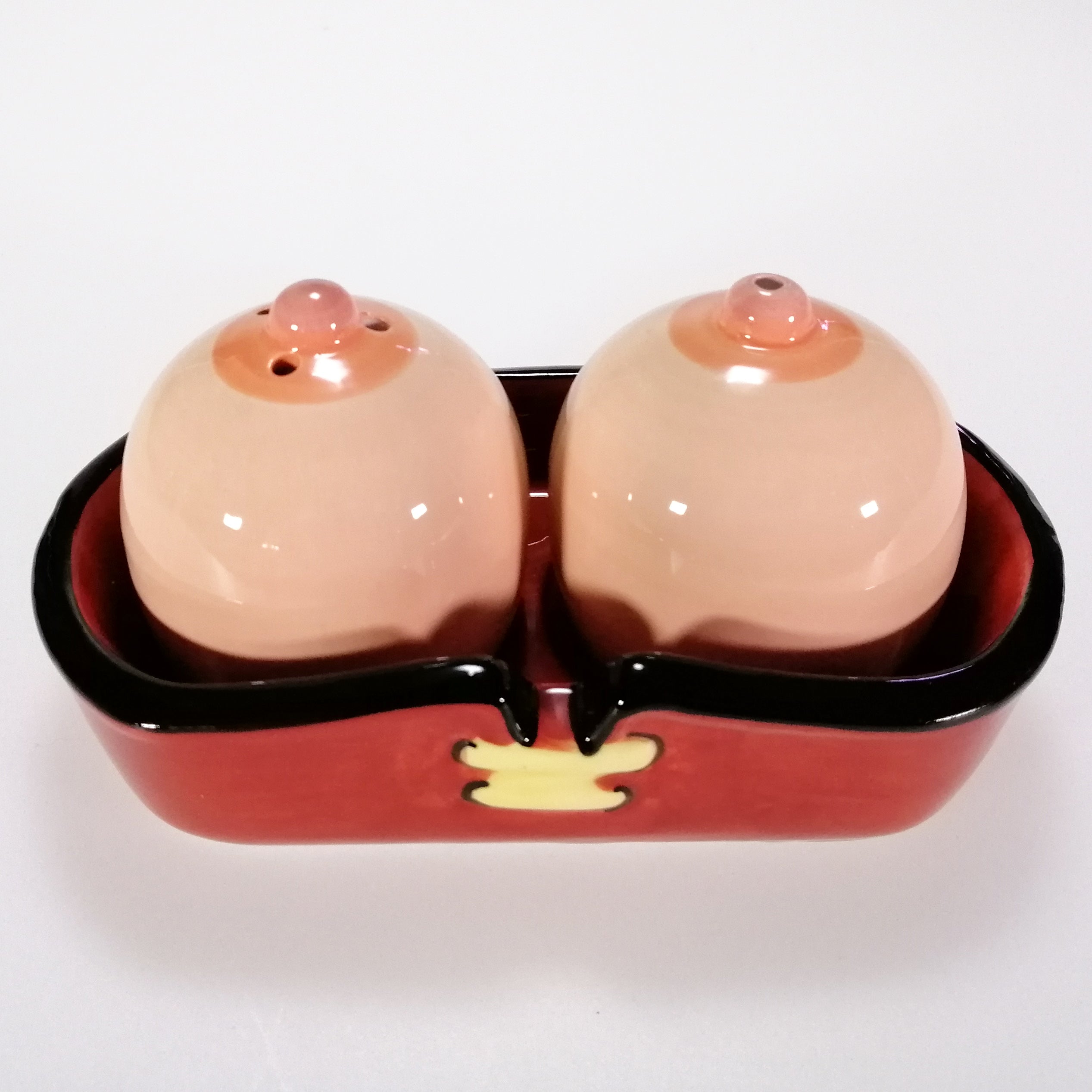 Boobs' Collectible Ceramic Salt & Pepper Set