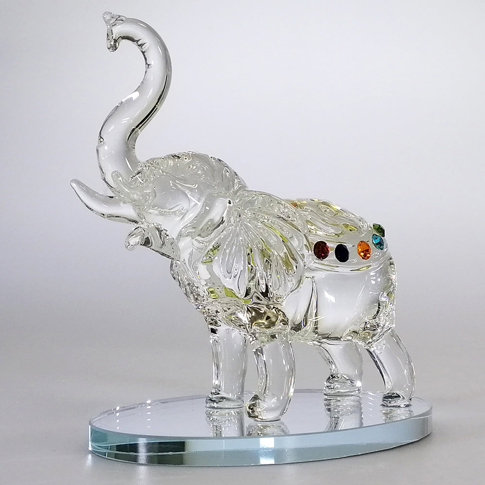 Clear Glass Elephant - Small