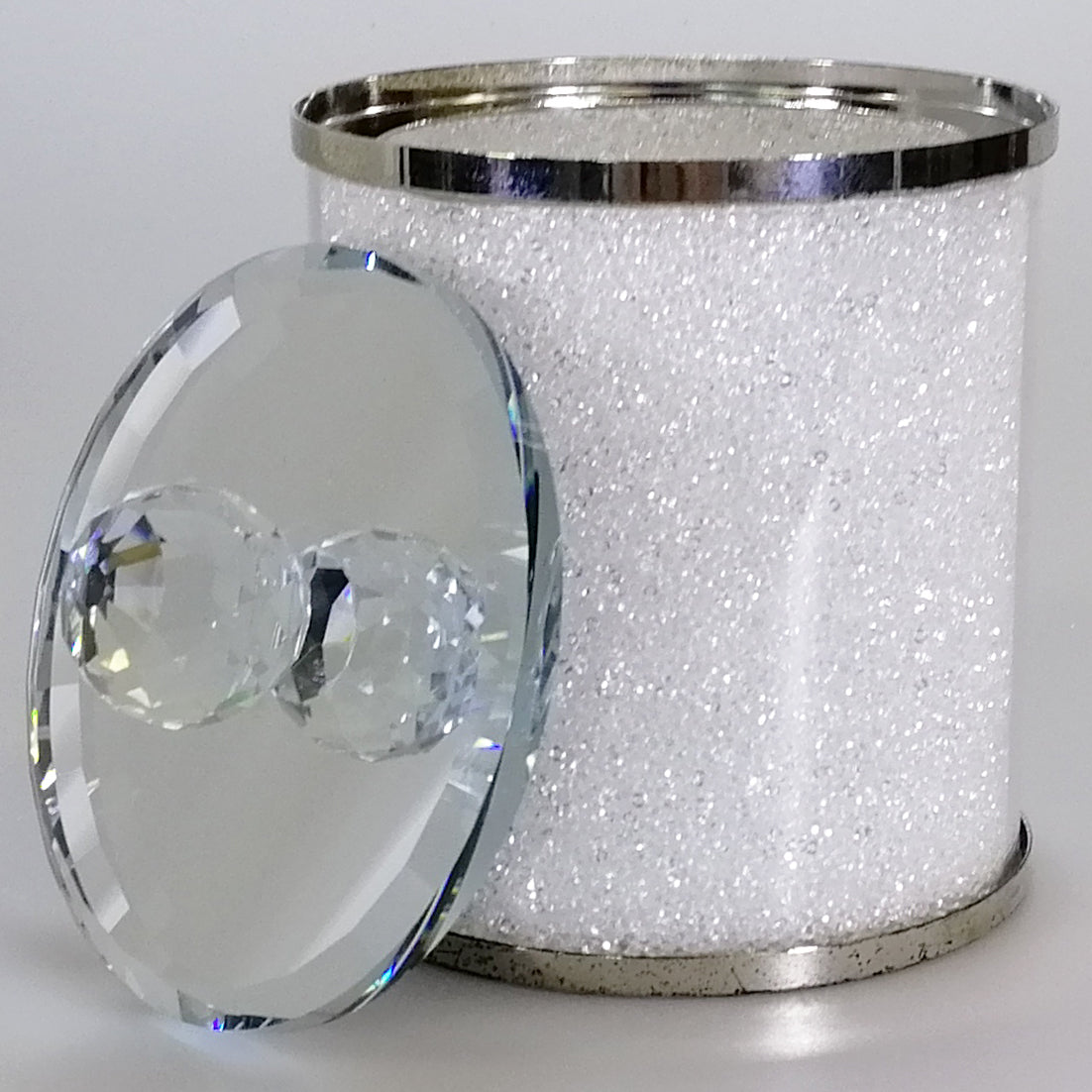 White Glass Canister