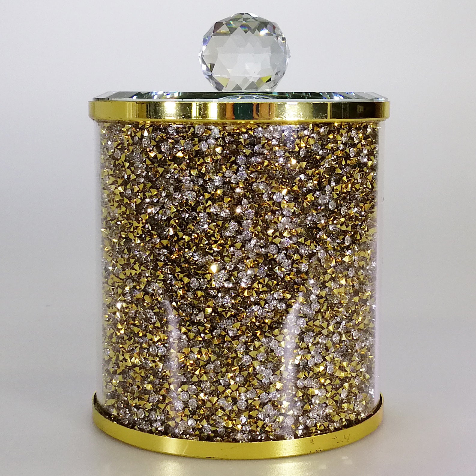 Gold Look Glass Canister