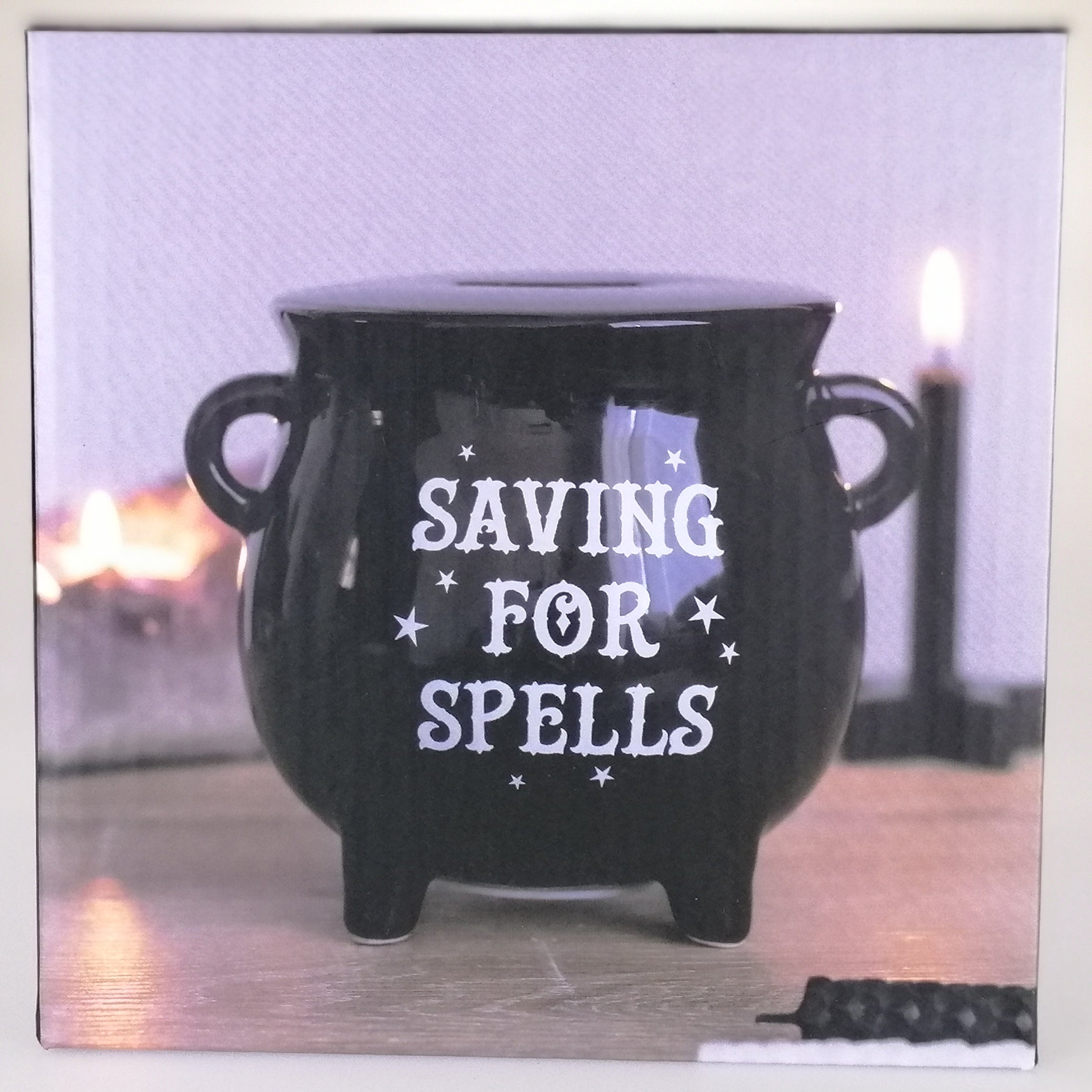 Saving for Spells' - Cauldron Money Box Piggy Bank