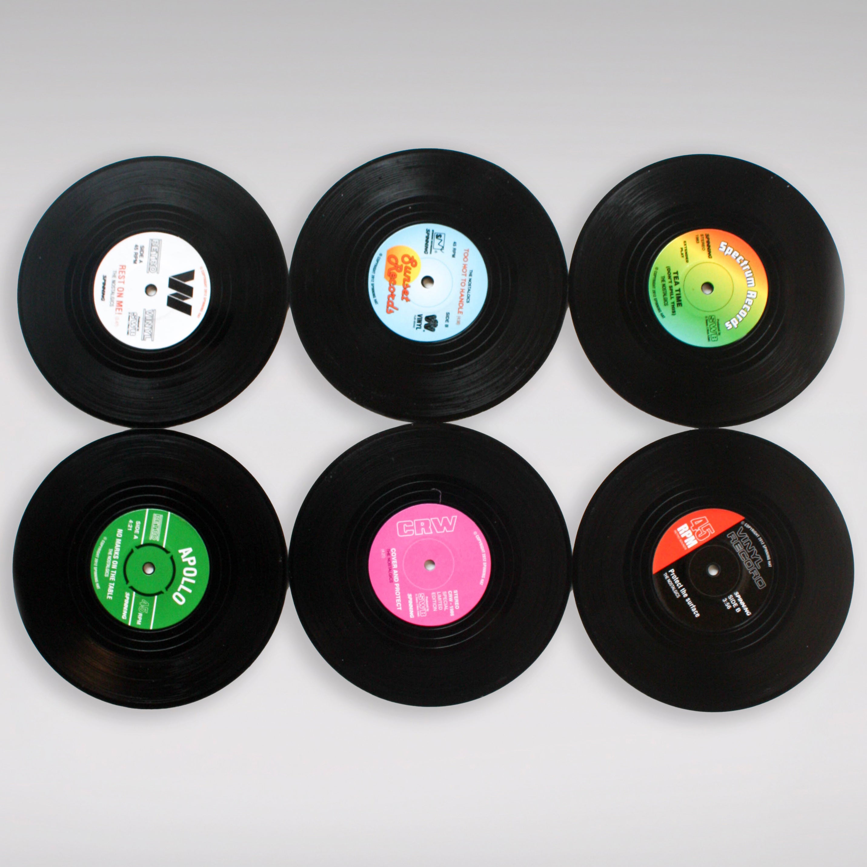 Vinyl Record Style Coasters