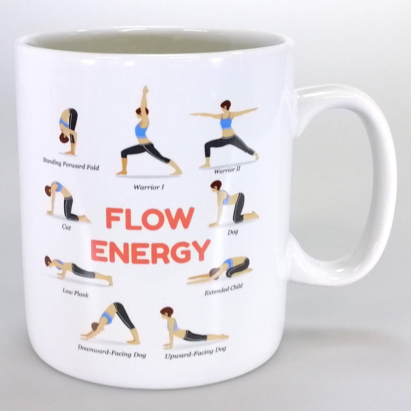 Yoga Poses Giant Mug - 900ml