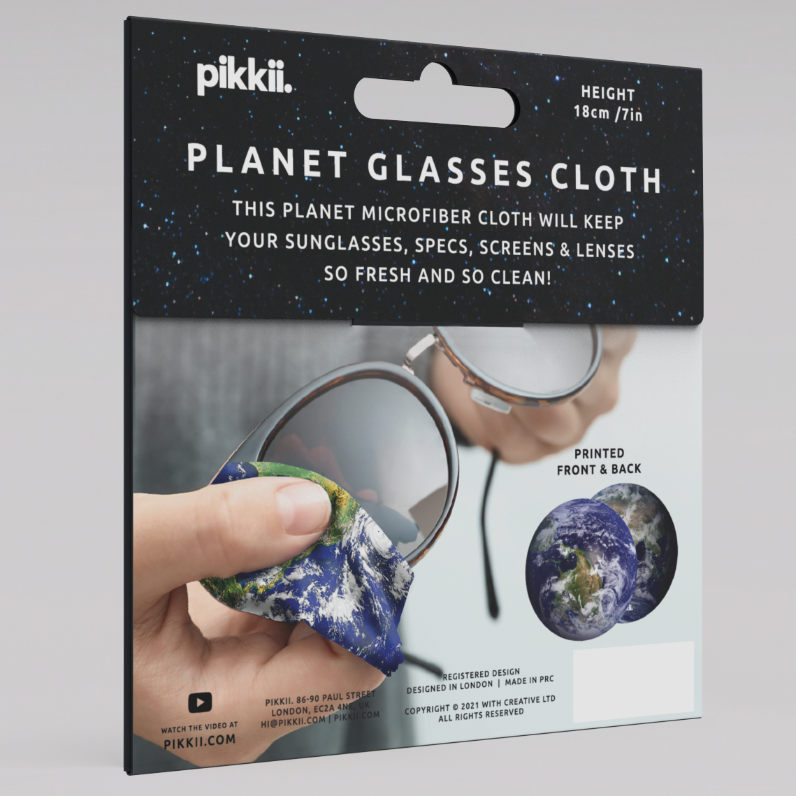 Lens Cleaning Cloth - Planet Earth