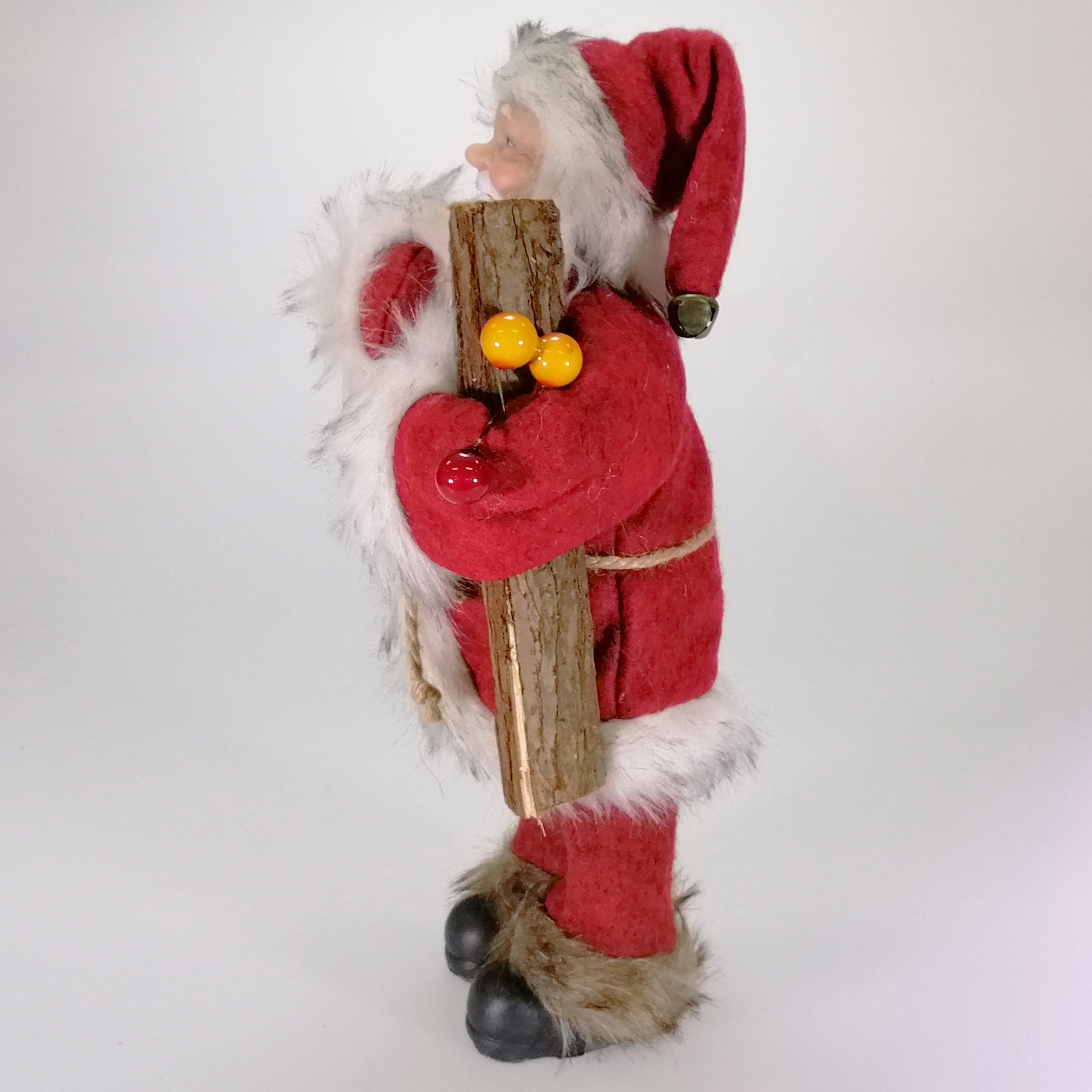 Santa Figurine - Santa with Firewood
