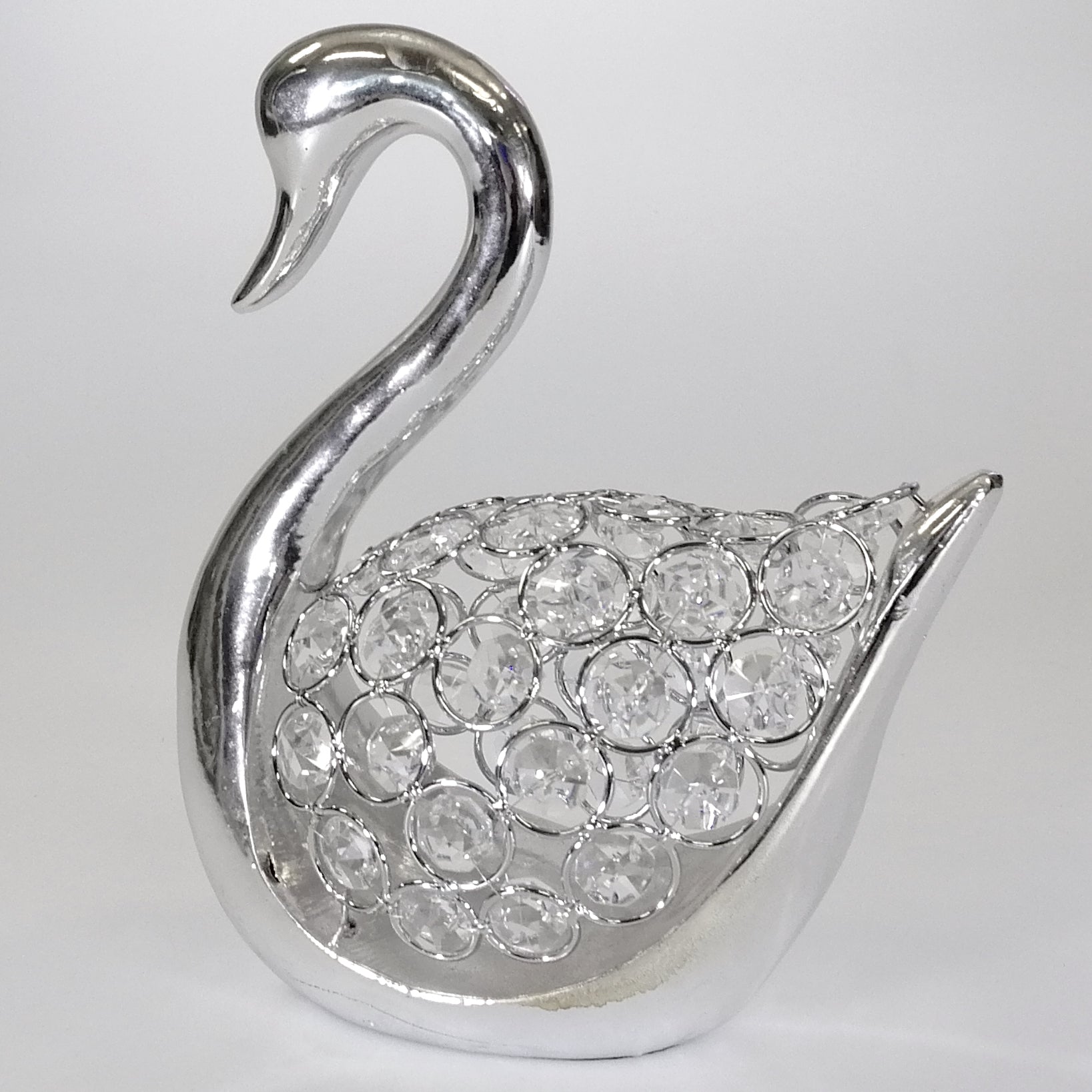 Electroplated Bling Swan Ornament