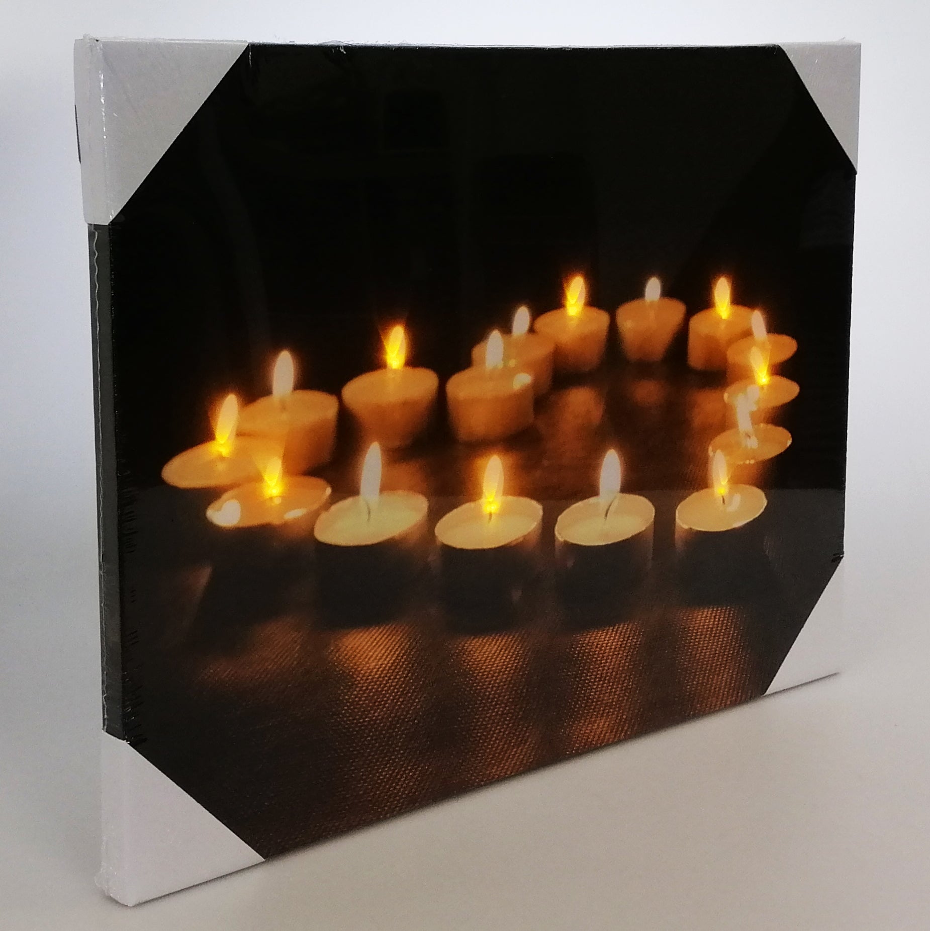 LED Print Heart of Candles