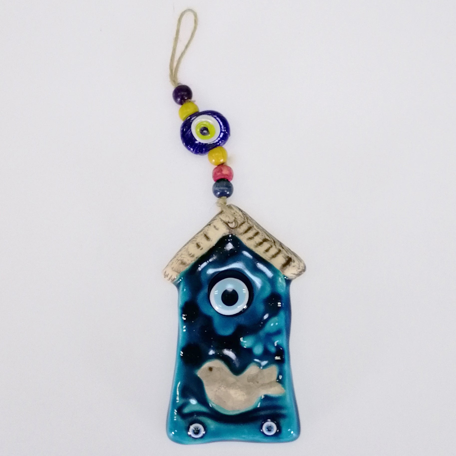 Turkish Ceramic Hanging Ornament - Tall House