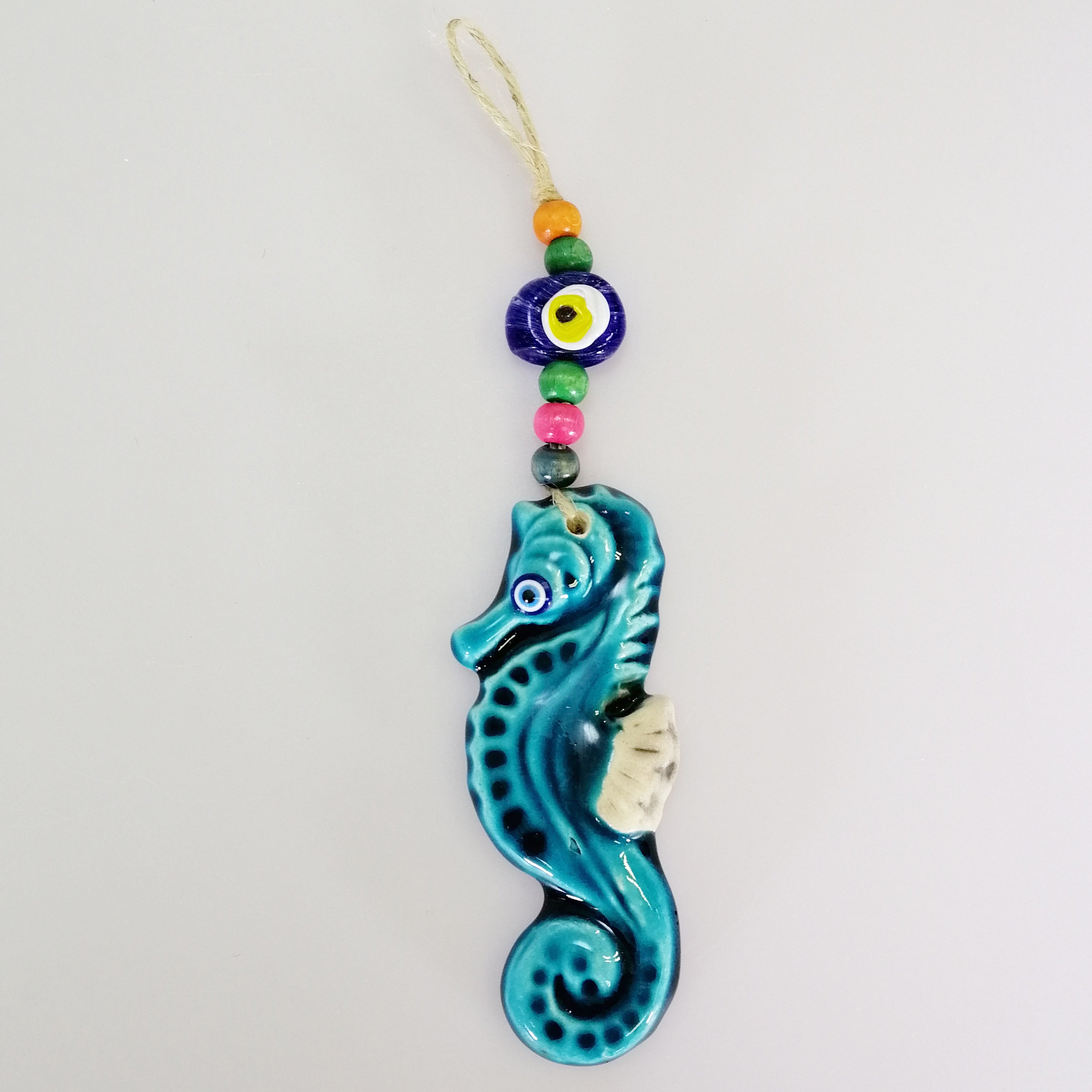 Turkish Ceramic Hanging Ornament - Seahorse