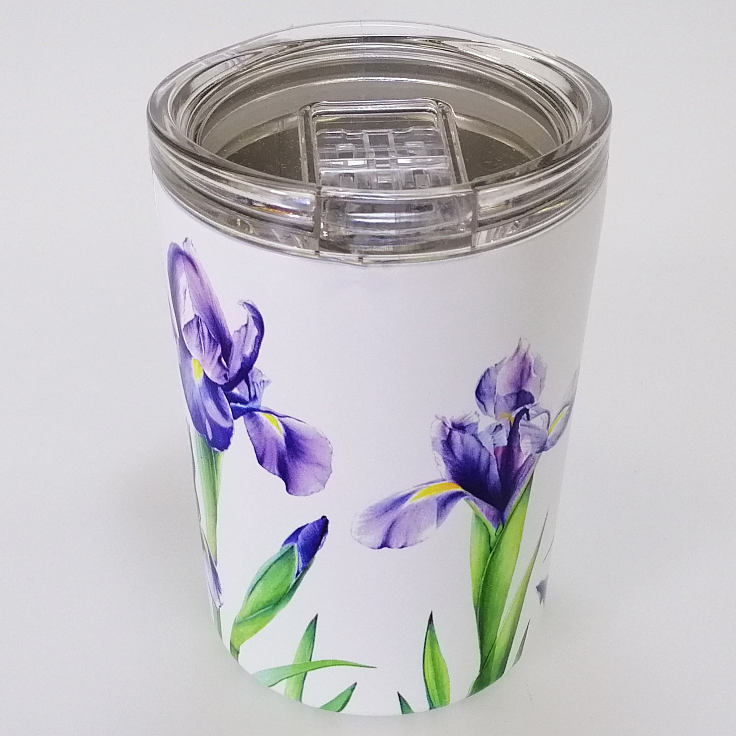 Katherine Castle - Irises - Double Walled Travel Mug