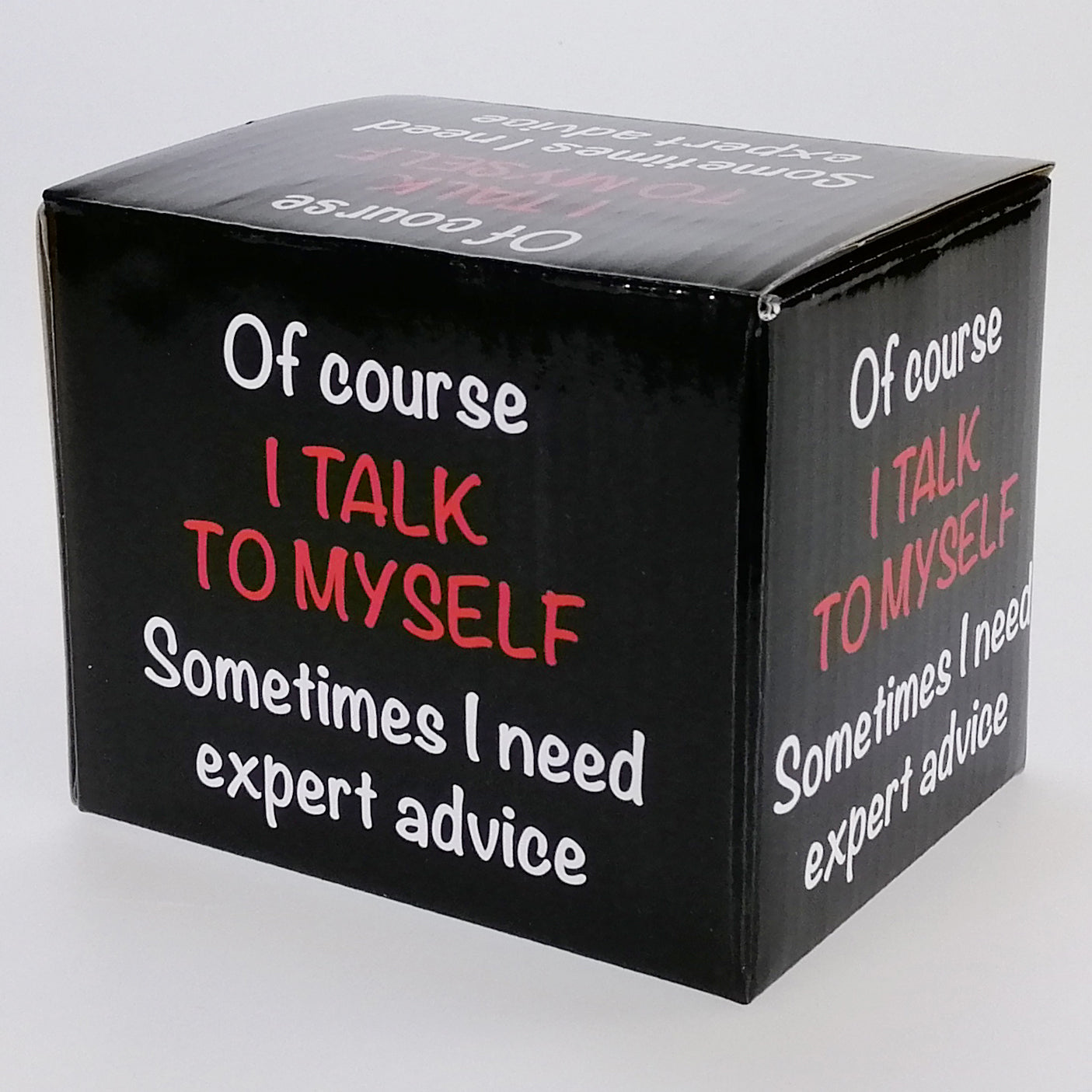 Boxed Mug - 'I Talk To Myself'
