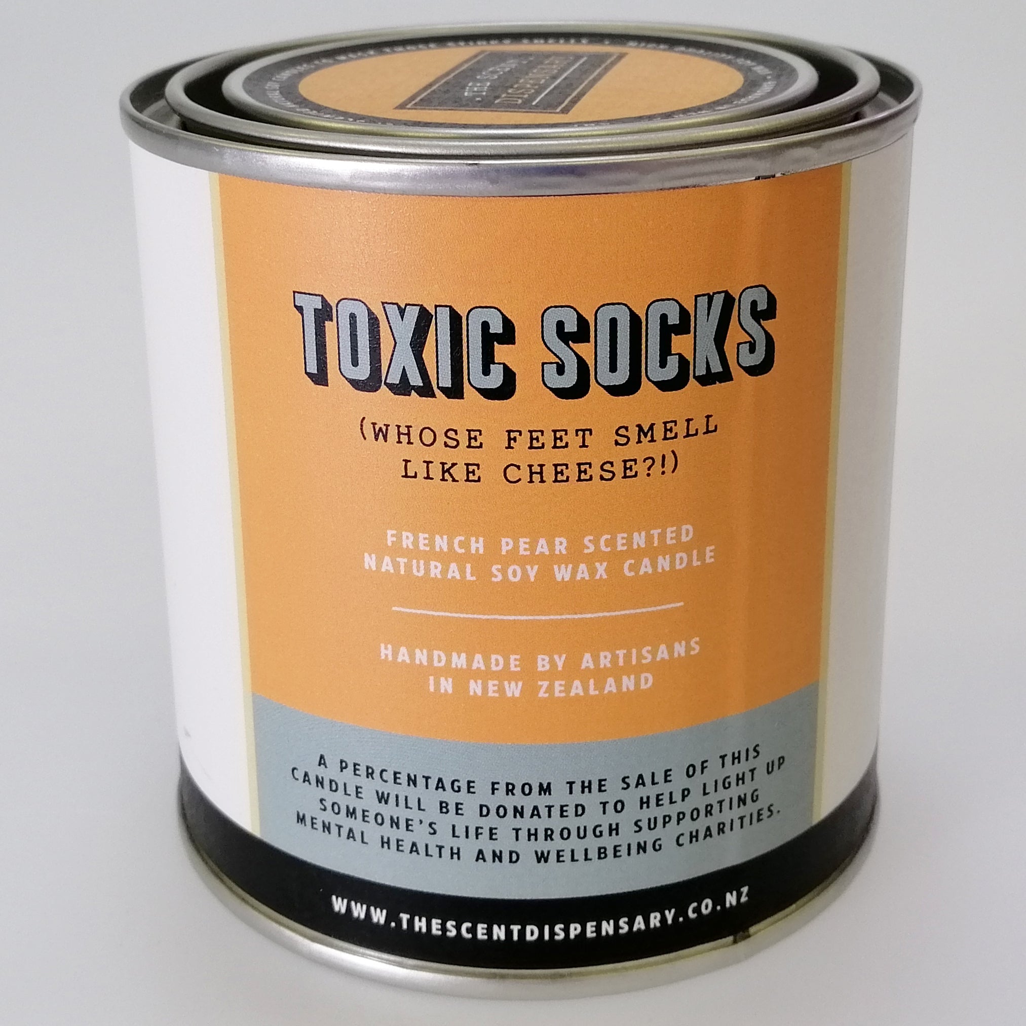 Toxic Socks' French Pear Canned Candle