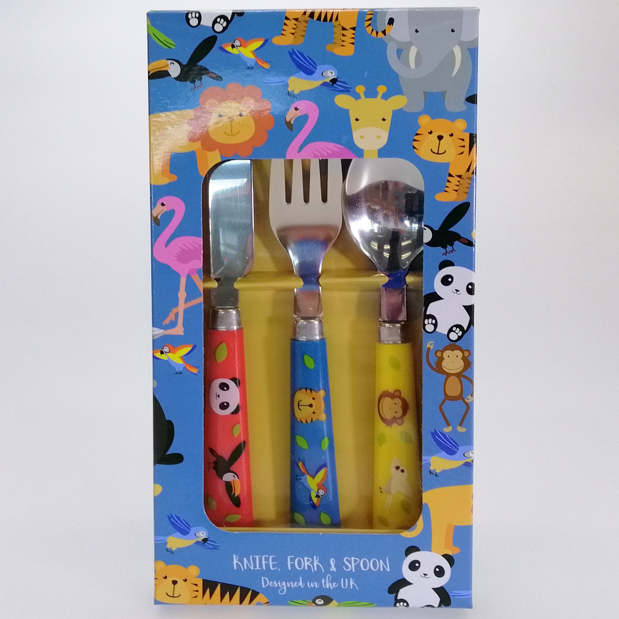 Zoo Animals - 3pc Cutlery Set