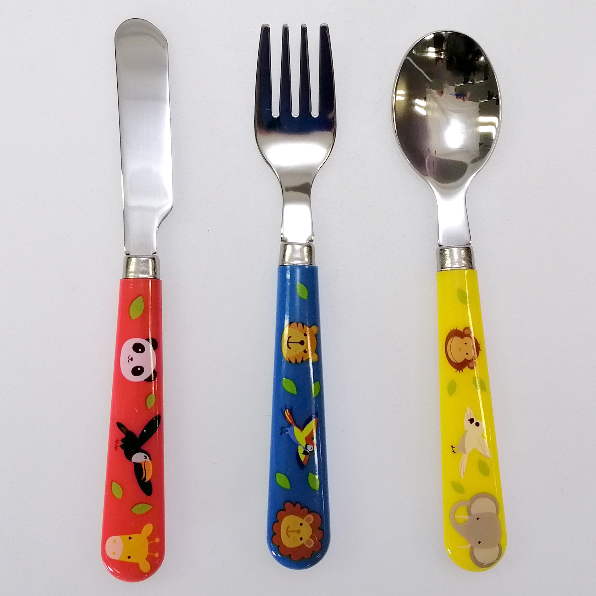 Zoo Animals - 3pc Cutlery Set