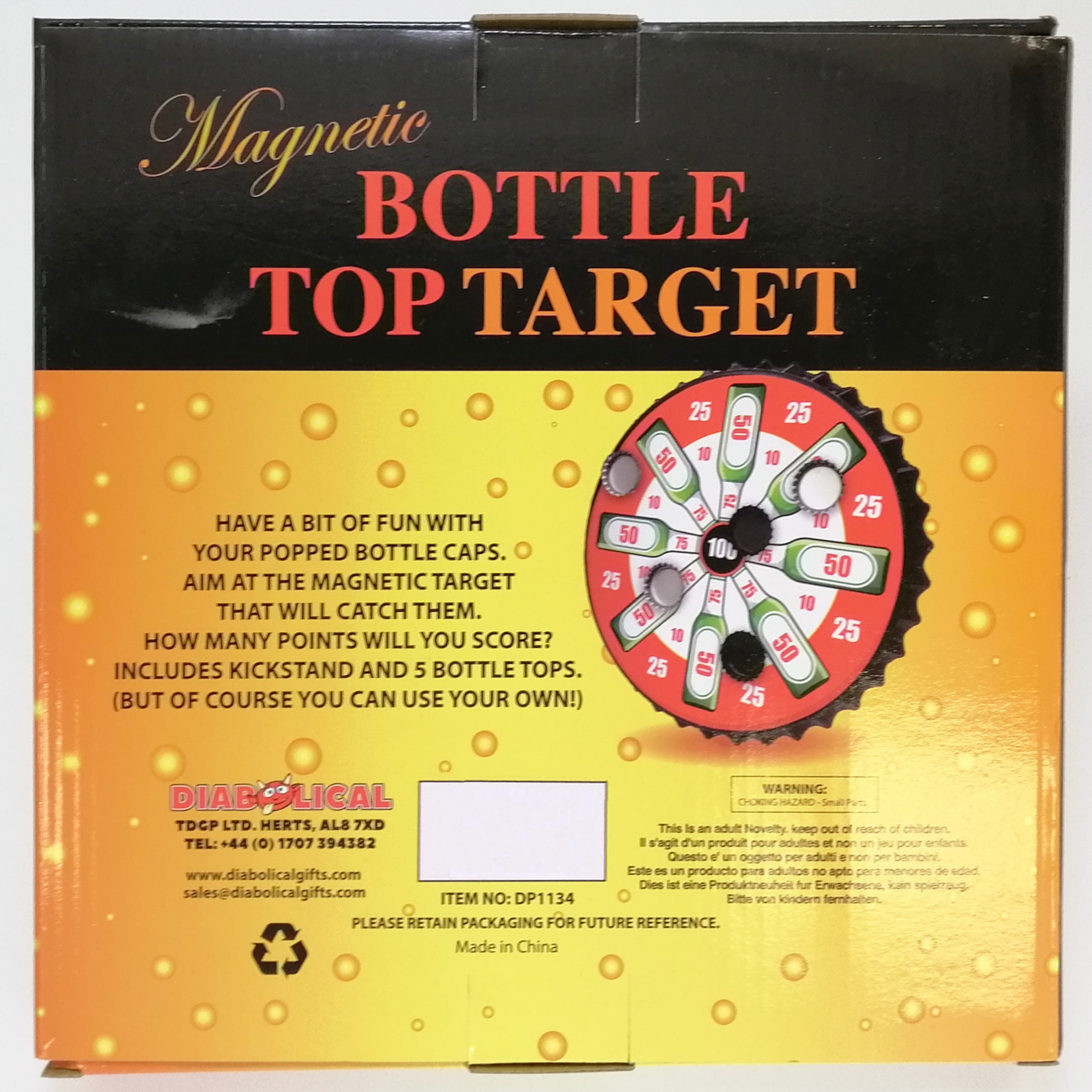 Magnetic Bottle Top Target