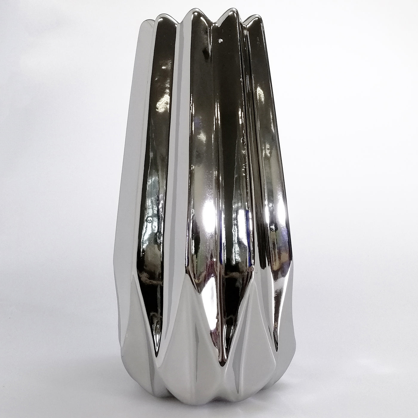Geometric Metal Vase - Small