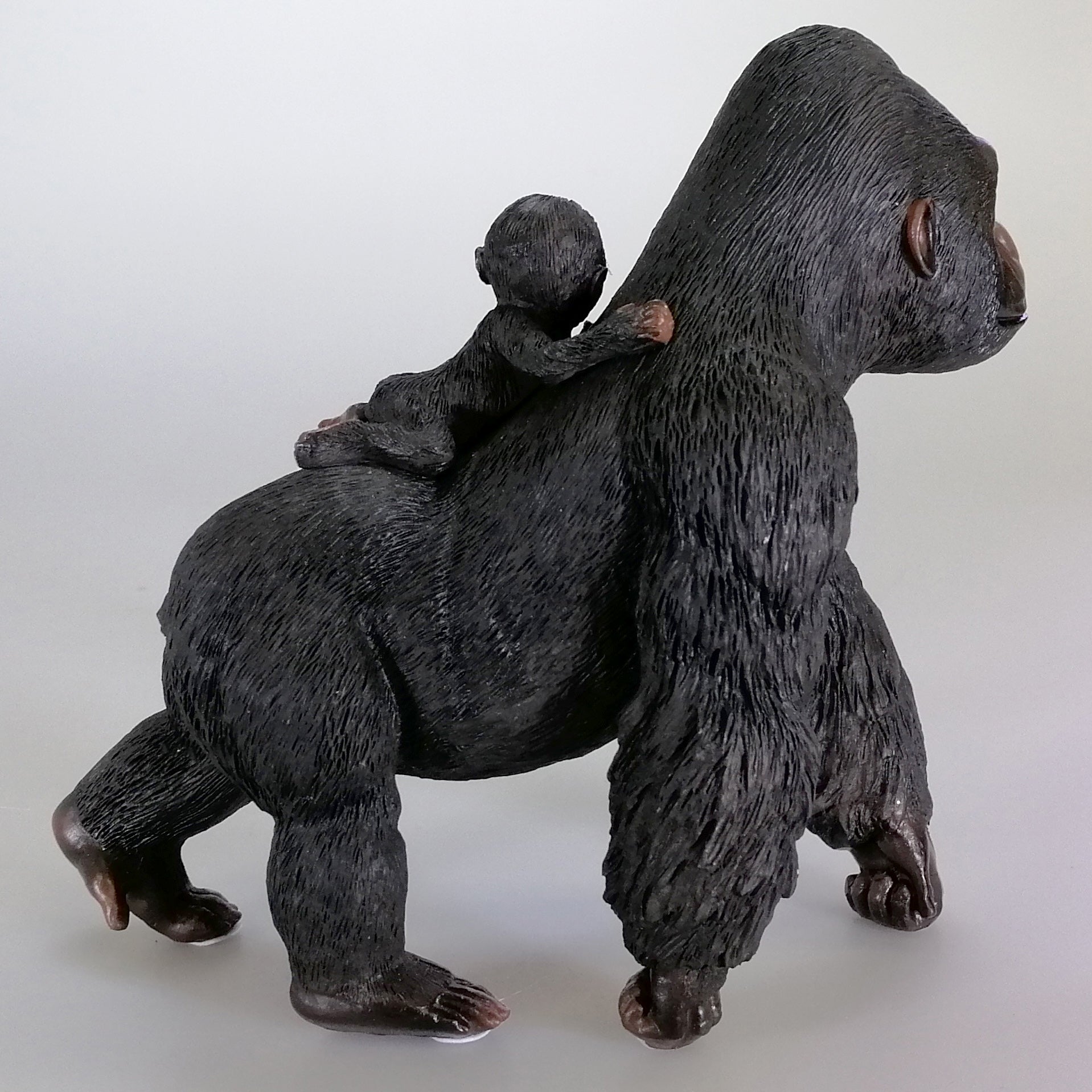Gorilla and Baby Figurine