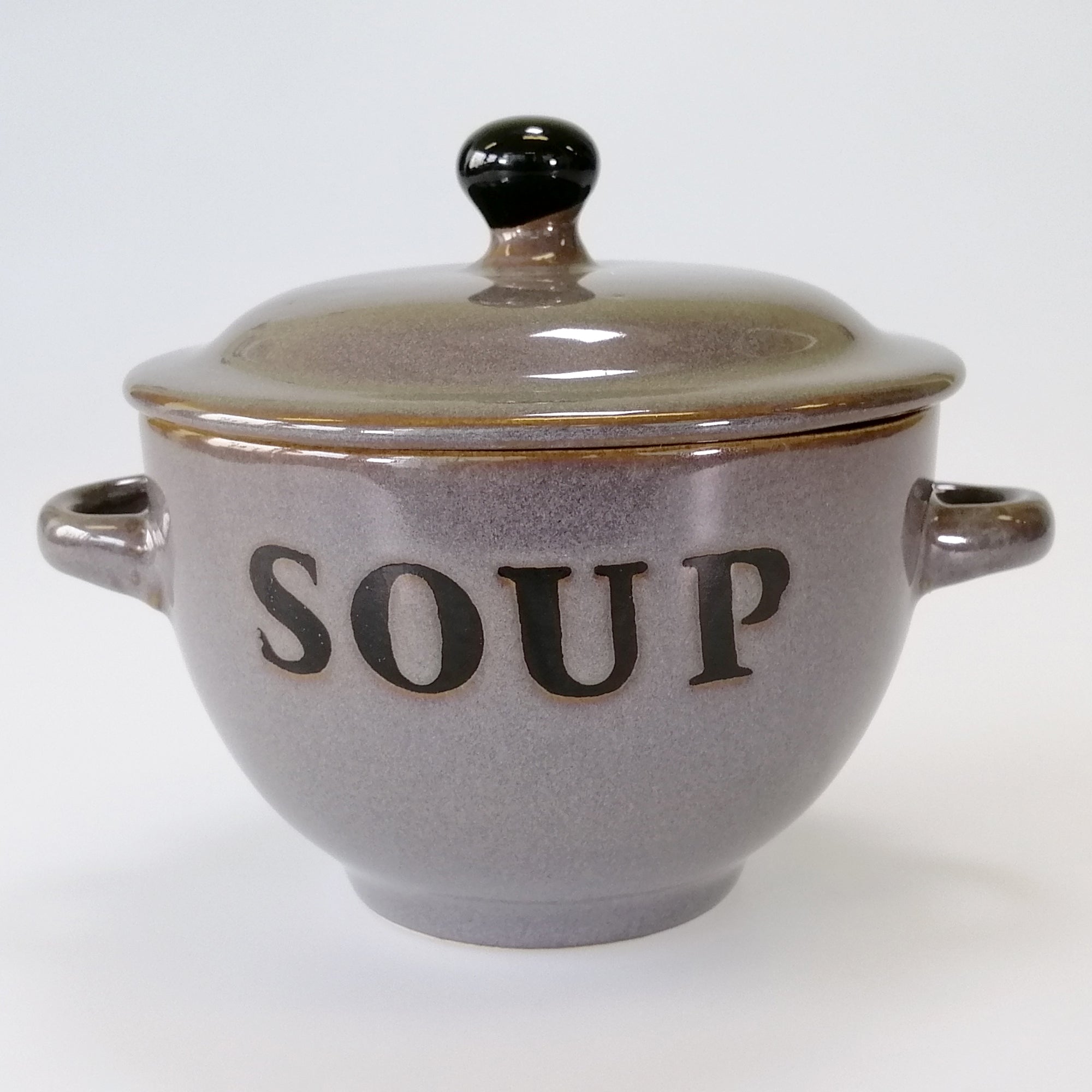 Soup Bowl & Spoon Set - Grey