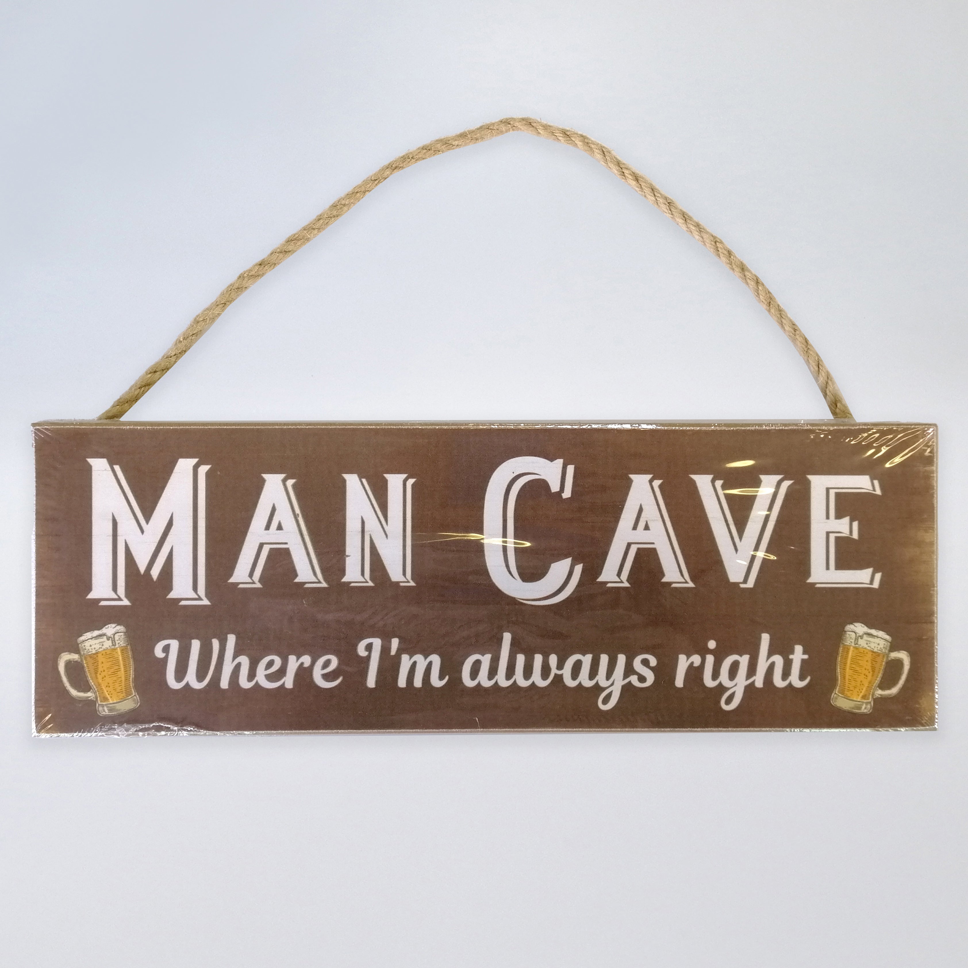 Man Cave...' Plaque Sign