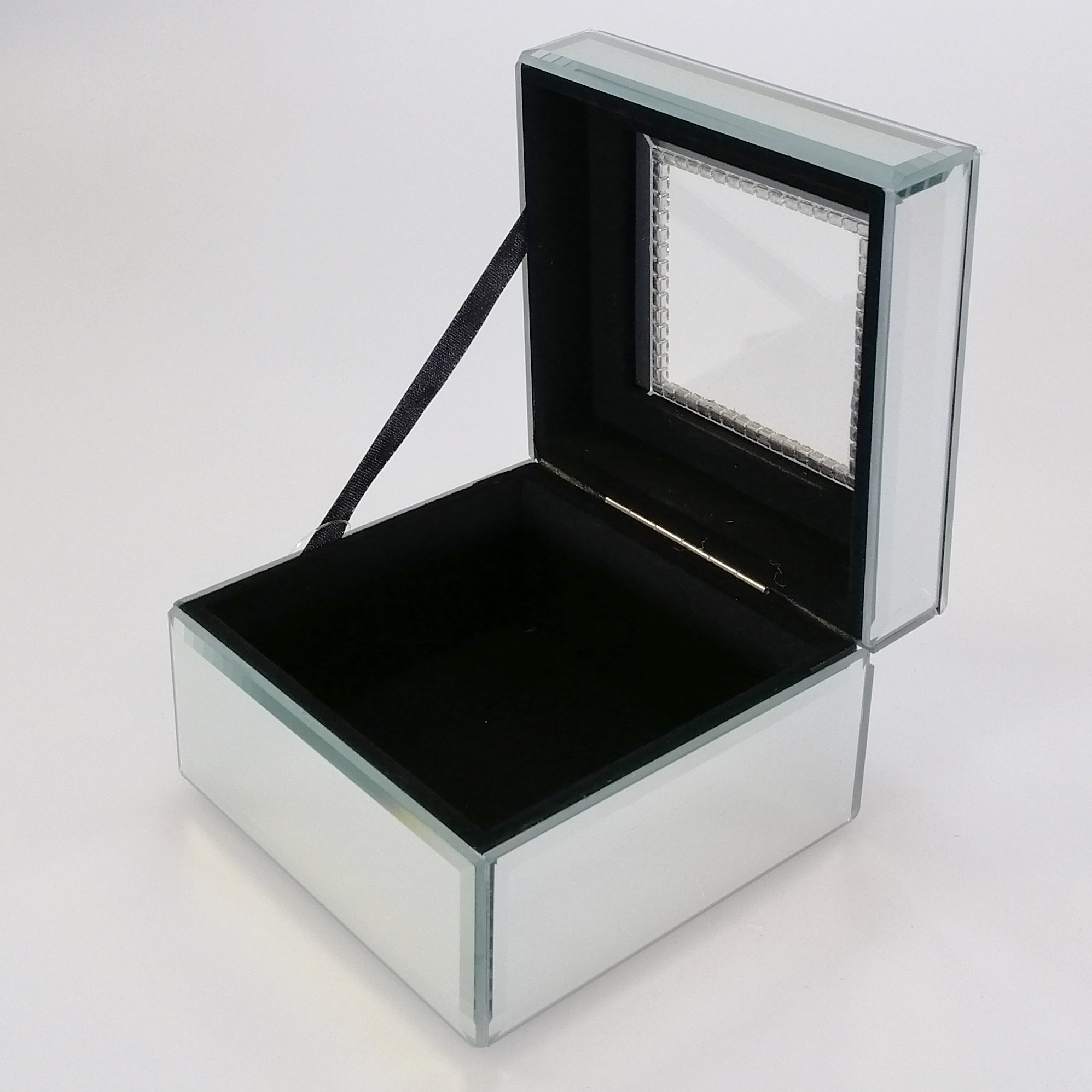 Mirror & Glass Jewellery Box - Small