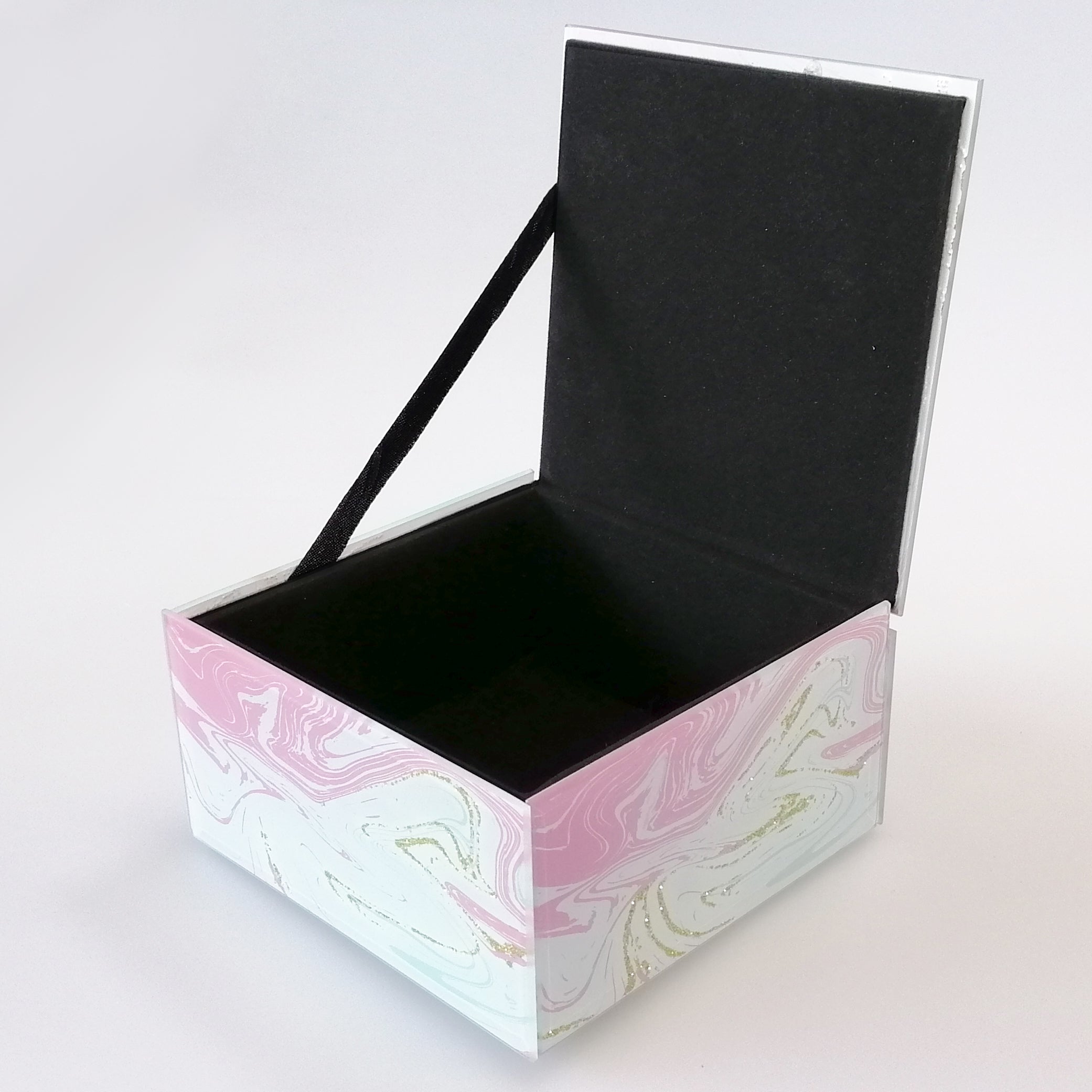 Marbled Pink Jewellery Box