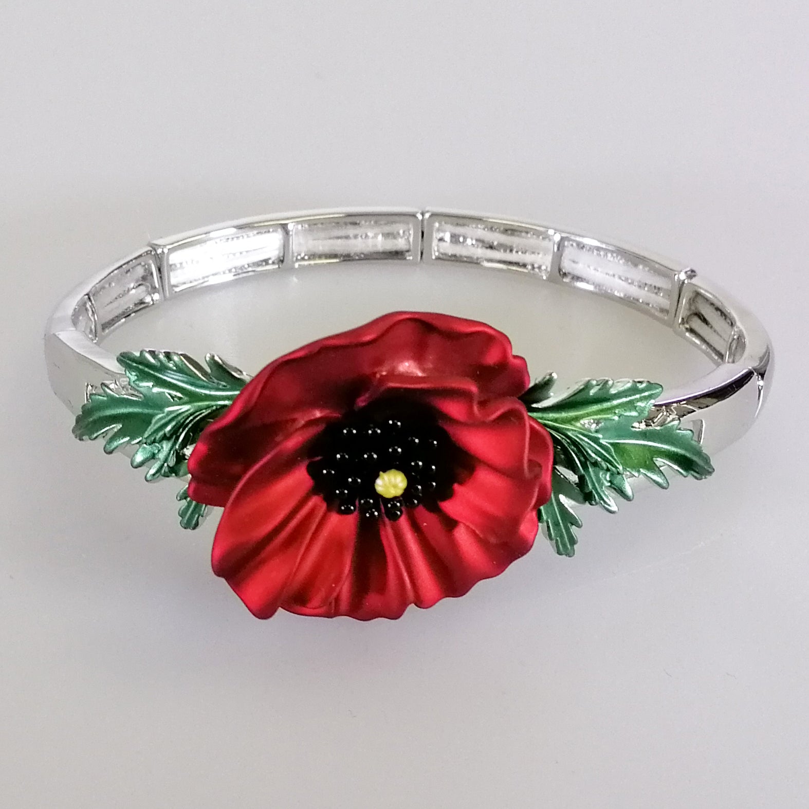 Kiwicraft - Poppy & Leaves Bracelet