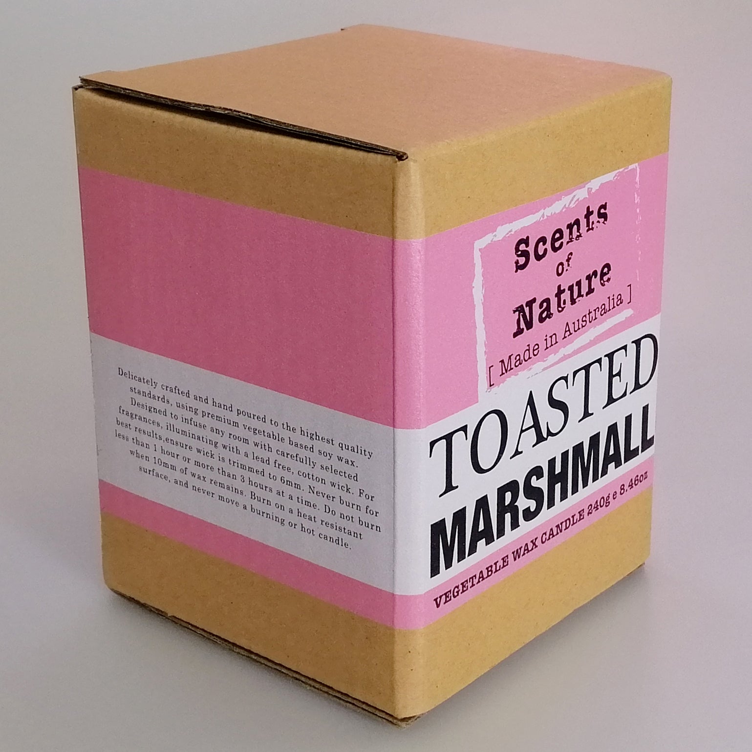 Vegetable Wax Candle - Toasted Marshmallow - 240g