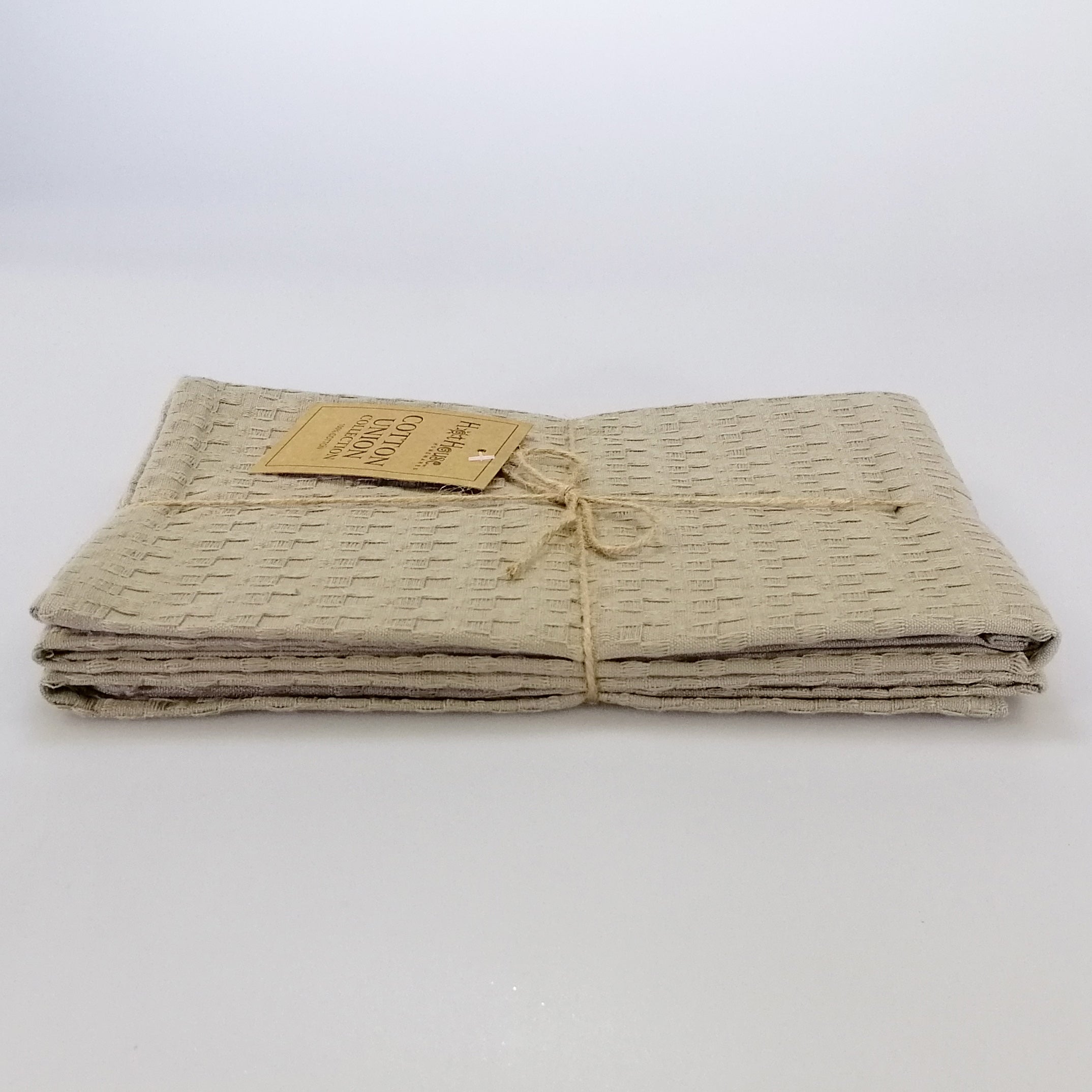 Tea Towel - Cotton Union Taupe - Set of 2
