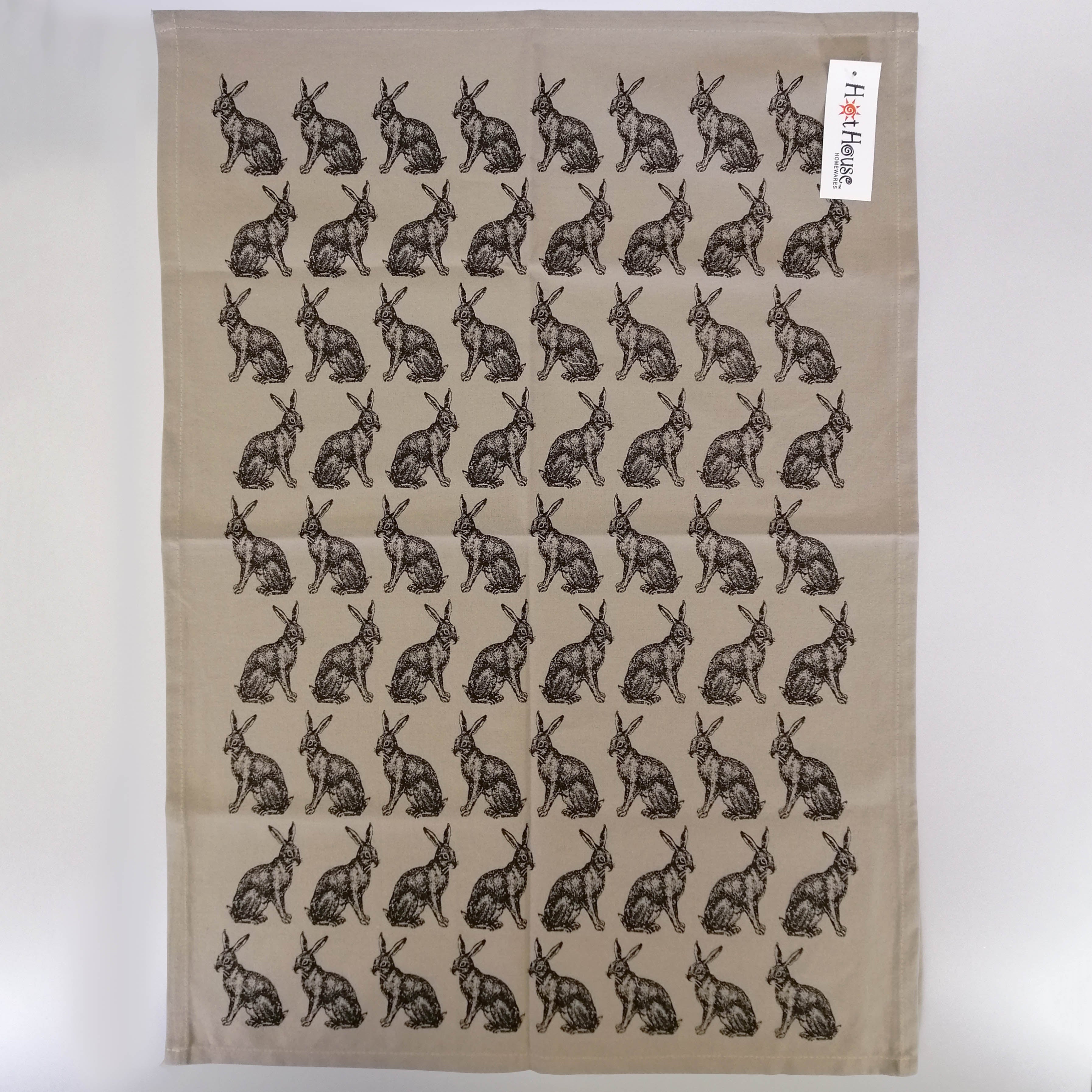 Tea Towel - Hare Design