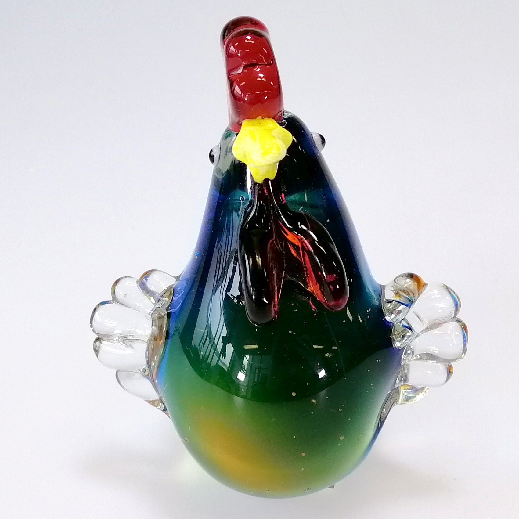 Multicoloured Glass Rooster