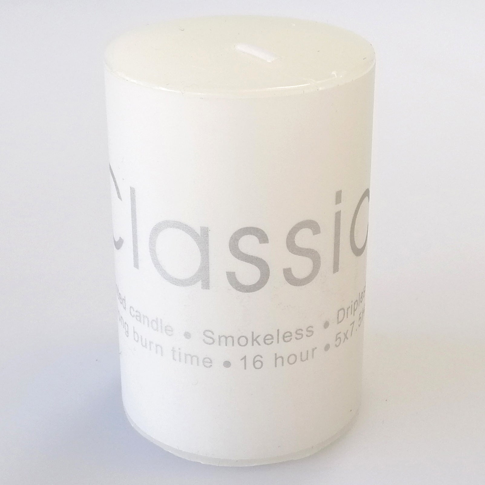 Classic Coloured Candle - 5 x 7.5cm - Jasmine