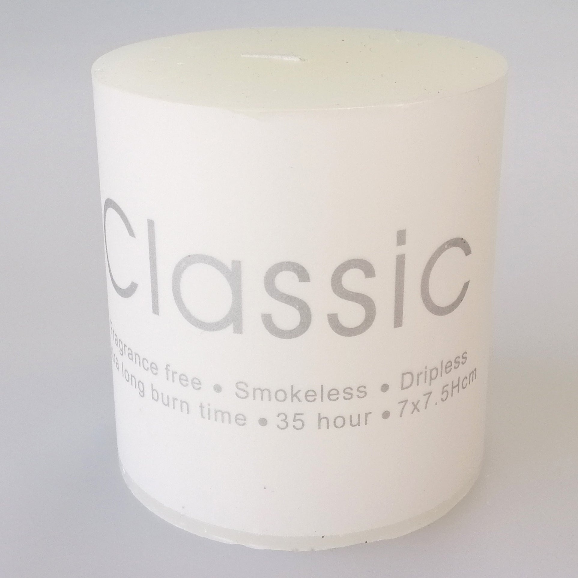 Classic Coloured Candle - 7 x 7.5cm - Jasmine