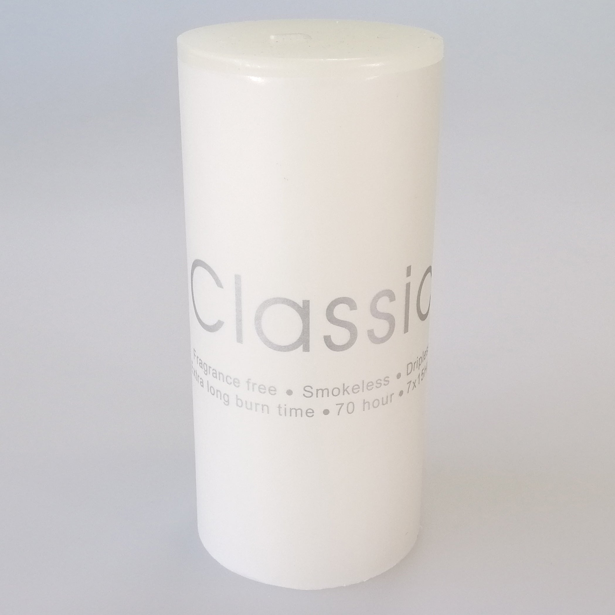 Classic Coloured Candle - 7 x 15cm - Jasmine